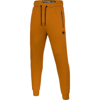 PitBull West Coast - pánské tepláky SMALL LOGO terry medově žluté S