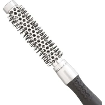 kartáč na vlasy Olivia Garden Blowout Classic Essential - kartáče na foukání vlasů - hliníkové (černo-stříbrná) 15 mm