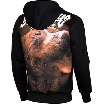 Pánské oblečení PitBull West Coast - pánská KP mikina SAN DIEGO DOG černá 2XL