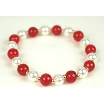 Náušnice UNI Náramek pružný vz. 3 Barva: červená