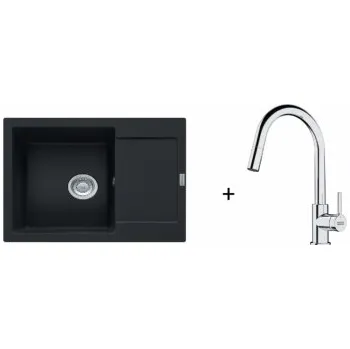 Granitový dřez Franke SET G256 - MRG 611-62 Matná černá + FS 3229.031 + ZÁRUKA 5 LET ZDARMA