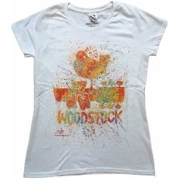 Pánské oblečení Merch Woodstock: Dámské Tričko Splatter XXL