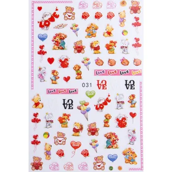 Nailee Samolepky barevné Love 031 medvídci