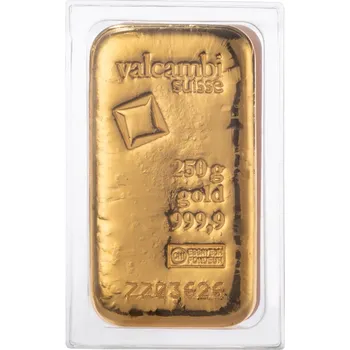 Zlatý slitek 250g VALCAMBI (Švýcarsko)