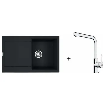 Granitový dřez Franke SET G259 - MRG 611 Matná černá + FS 3230.031 + ZÁRUKA 5 LET ZDARMA