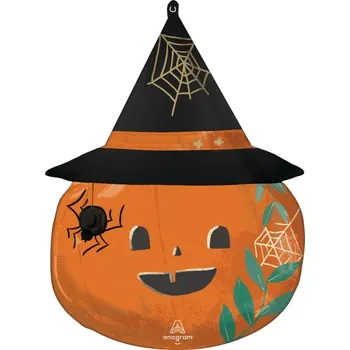 Party dekorace Amscan Fóliový balón - Dýně s kloboukem