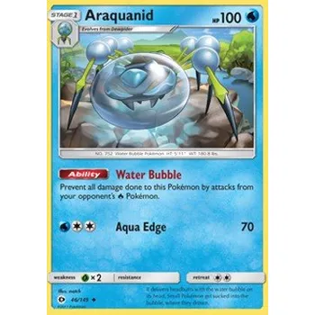 Volný čas Pokémon SUM 046/149 Araquanid - Sun & Moon Stav: Near Mint, Verze: NORMAL