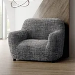 decoDoma napínací potah na křeslo bielastický VITTORIA šedá křeslo (š. 60 - 110 cm)