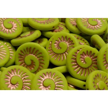 Korálek Korálky Fossil Shell č.3798 (18x18mm)