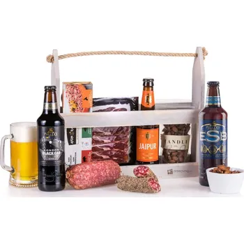 Dárkový potravinový koš Dárkovna s.r.o. - Dárkový koš Koš pro pivaře a masožravce