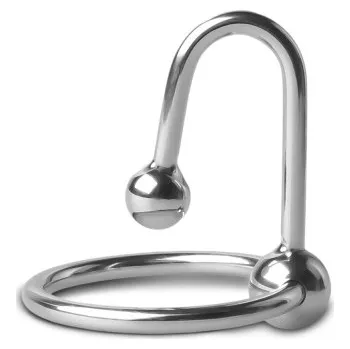 VšeNaSex.cz Ocelový erekční kroužek Sperm Stopper Glans Ring 25 mm