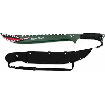 Sport Mačeta Albainox Angry Shark 45 cm - zelená-černá