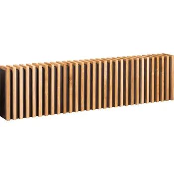 Radiátor Elsymco NOEMI nástěnné otopné těleso 112 cm, dřevo s dubovými lamelami