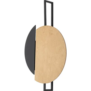 Nástěnné svítidlo Nowodvorski Designové světlo SUNSET NATURAL C / Černá - přírodní dřevo