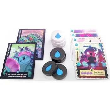 Desková hra TLAMA games Radlands - set akrylátových žetonů vody