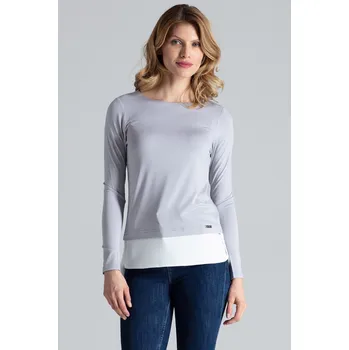 Figl Dámské tričko s dlouhým rukávem Eiree M374 šedá M