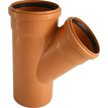 Kanalizační potrubí KGEA kanalizační odbočka DN 125/110, 45° (Osma 6346808)