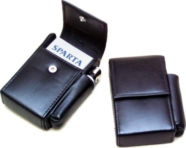 Kožené pouzdro na cigarety 611-0307 černé, Arwel