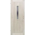 Palubkové dveře 1S prosklené 70 L smrk