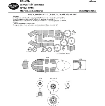 Plastikový model 1/48 Mask Do 217J-1/2 BASIC (REV 03814)