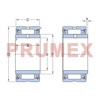 SKF NA 4900.2RS jehlové ložisko