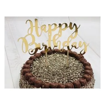 Dortová svíčka Zápich na dort zlatý