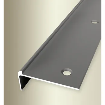 Podlahová lišta Küberit 862 - Schodová hrana jednostranná do 3 mm, šroubovací Barva dekoru: imit. nerezi F2, Délka lišty: 250 cm