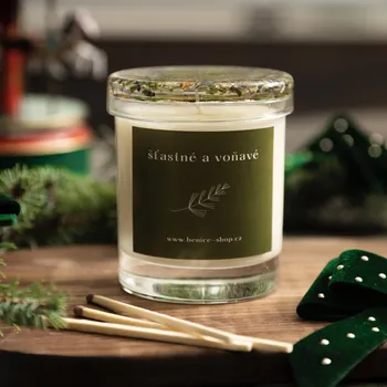 Svíčka Sójová svíčka - Šťastné a voňavé