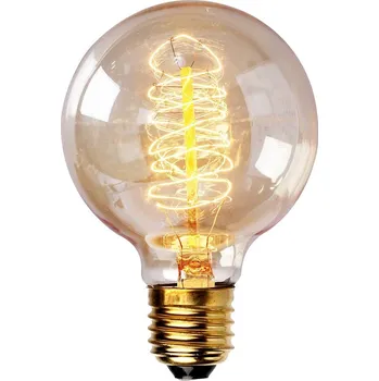 Žárovka Designová retro žárovka Edison O7 40W průměr 80mm, patice E27