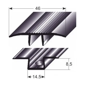 přechodová lišta Auer MP Přechodový profil 46 mm, narážecí Barva dekoru: světlý bronz AUER, Délka lišty: 100 cm