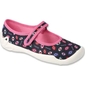 Dívčí bačkory BEFADO dětské papučky/balerínky - BLANCA 114Y518Soft-B Velikost: 32