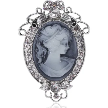 Brož B-TOP Vintage brož s kamínky 64563