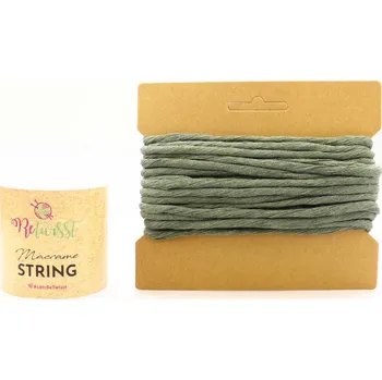 Příze ReTwisst Macrame String 5 mm / 10 m, 16 khaki