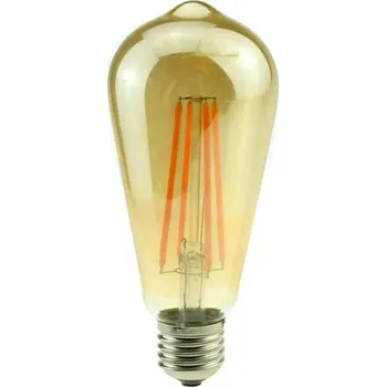 Žárovka LED žárovka AMPST70 Filament, E27 6W, teplá bílá