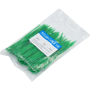 Organizace kabelů Stahovací pásky nylonové 3x100mm, zelené