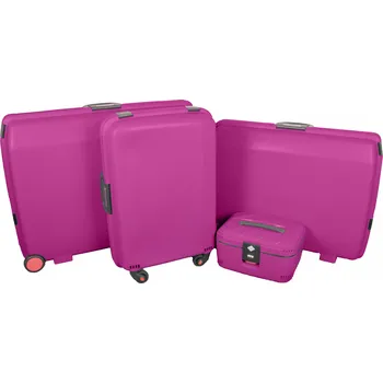 Aaryans Sada 4 skořepinových kufrů SX 401 Barva: Růžová