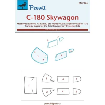 Plastikový model 1/72 Canopy mask C-180 Skywagon (KP)