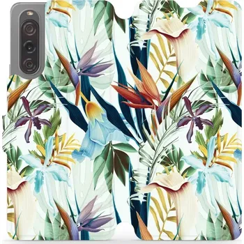 Pouzdro na mobilní telefon Flipové pouzdro Mobiwear - Sony Xperia 10 V - M071P Flóra (Knížkové flip pouzdro, obal, kryt na mobil Sony Xperia 10 V - M071P Flóra, materiál Umělá kůže + TPU - ochrana 360°, stojánek, silikonová vanička, magnetické zavírání)
