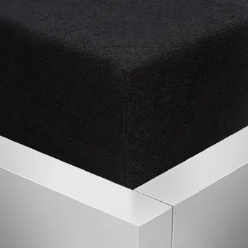 Prostěradlo Stanex Froté napínací prostěradlo černé ROZMĚR: (š/d/v) 140 x 200 x 20 cm, Barva: ČERNÉ