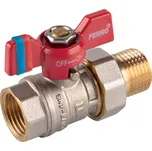 Kulový kohout se šroubením, motýlek ŠM 1" PN20 KFCS3