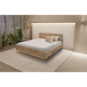 Postel MRAVA, s.r.o. Dvoulůžková postel ARIANNA smrk/dub ROZMĚR: 180 x 200 cm / smrk rustik