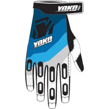 Moto rukavice Motokrosové rukavice YOKO TWO černo/bílo/modré L (9)