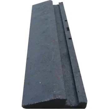 Černý plastový nájezd \"pod\" pro plastové podlahové desky - 40 x 10 x 2,2 cm