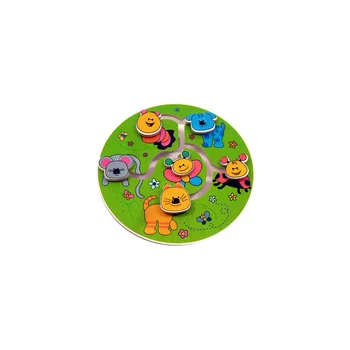 Hračka pro nejmenší Dřevěný motorický labyrint ZVÍŘÁTKA - HESS