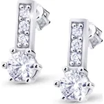 Zlaté náušnice z bílého zlata na šroubek