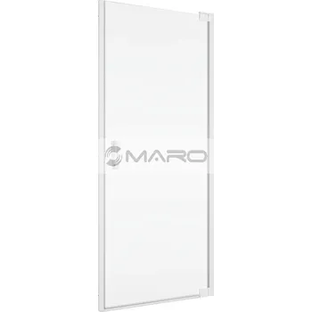 Sprchové dveře Ronal Cadura White Line Dveře sprchové jednokřídlé CA1CD 70 x 200 cm, panty vpravo, profil: bílý matný, výplň: čiré sklo, CA1CD0700907