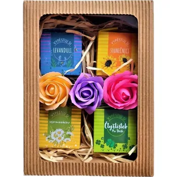 Dárkový potravinový koš Dárkový balíček Vypěstuj si – sada pro pěstování květin, originální dárek pro ženy