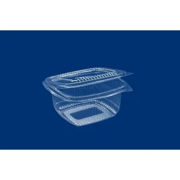 Jednorázové nádobí Guillin Miska s integrovaným víčkem PET 500ml 130/130/72mm 100ks