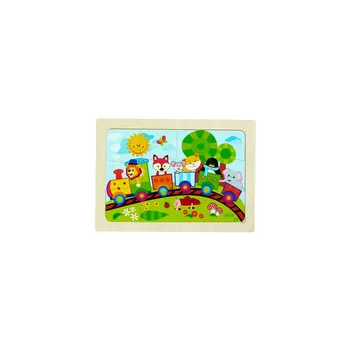 Dětské dřevěné puzzle VLÁČEK - HESS