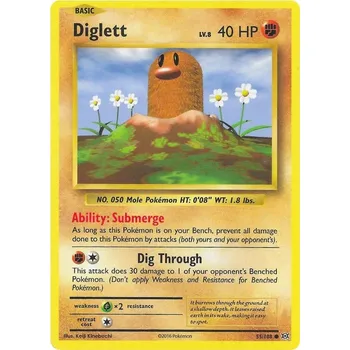 Sběratelská karetní hra Diglett 055/108 - Evolutions Typ karty: Non-Holo